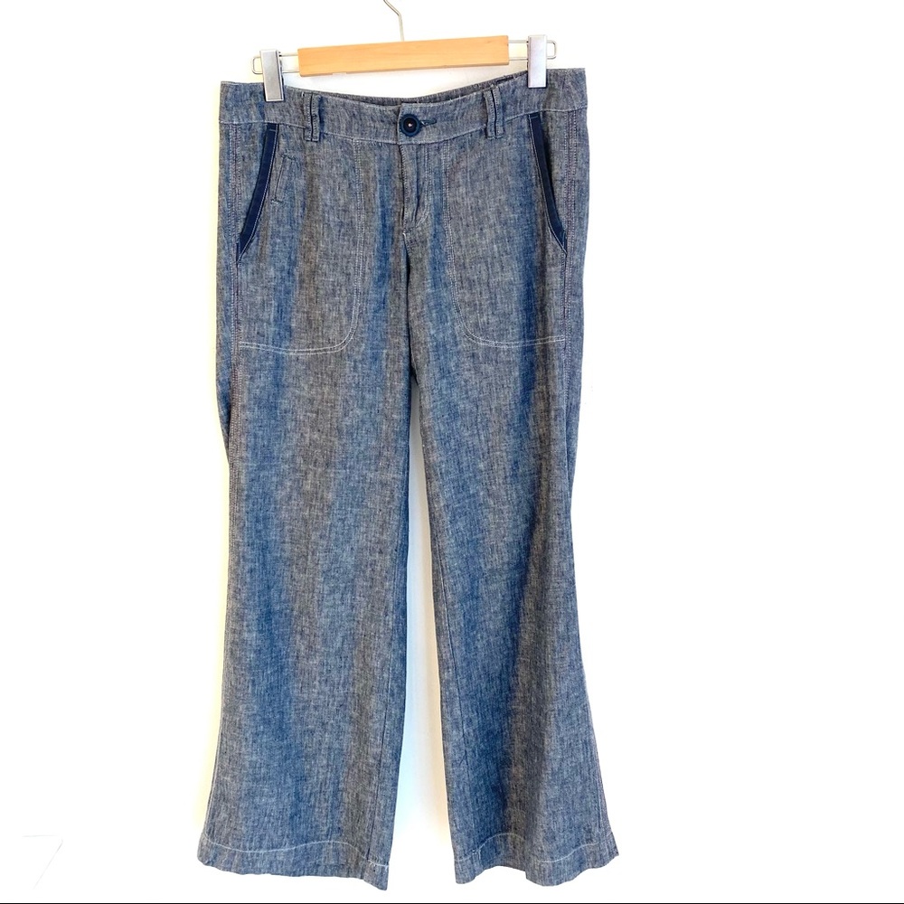 Anthropologie Pilcro & the Letterpress Linen and Cotton Jean Pants Size 4 Petite